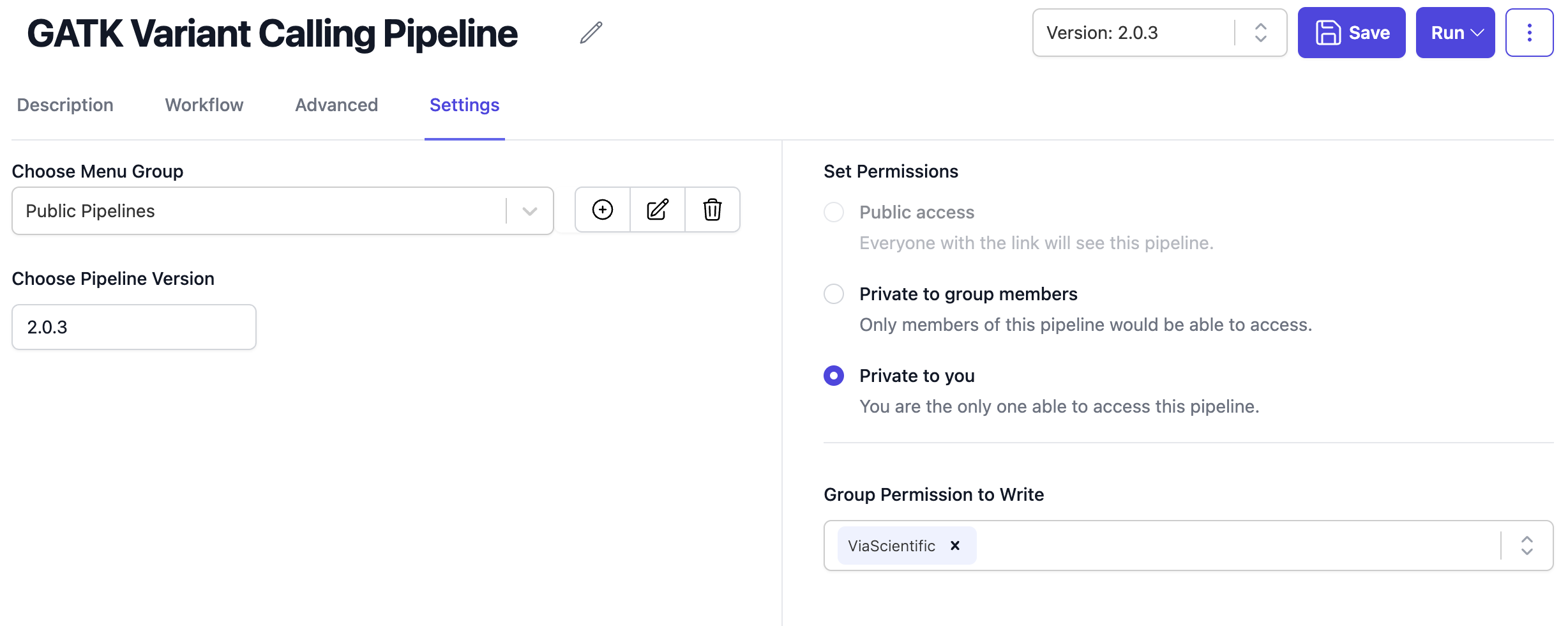Pipeline Permissions