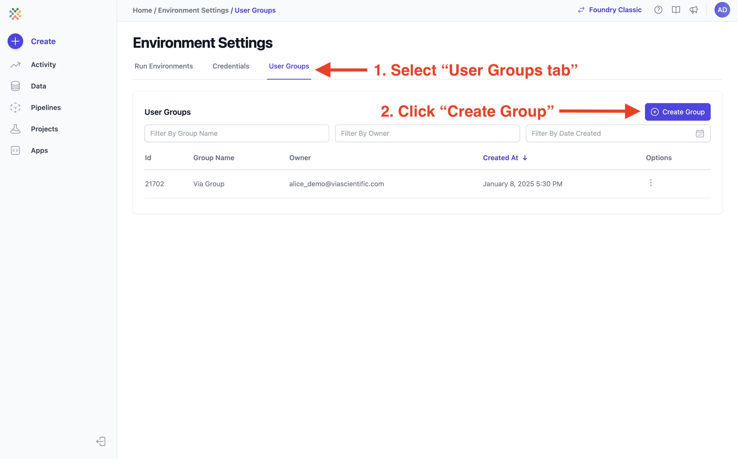 Create a Group