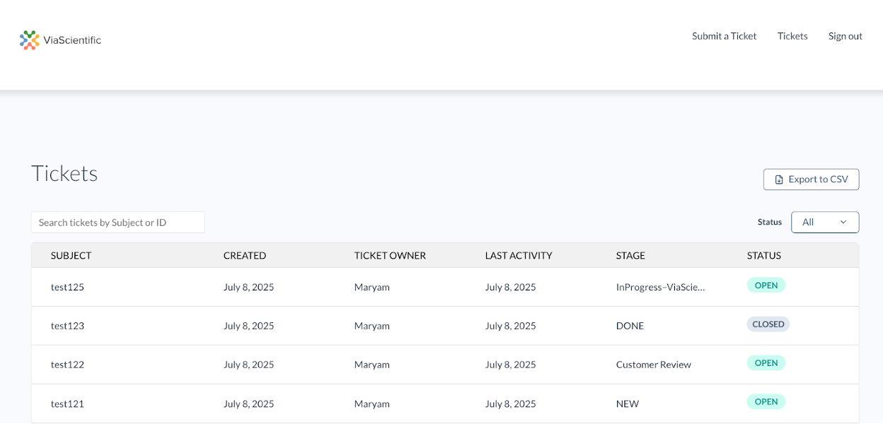 Image of Customer Portal